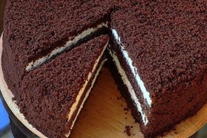 Влажный шоколадный бисквит для торта