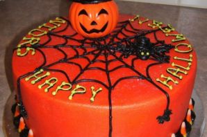 Украшение торта на хэллоуин