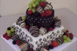 Детский торт с фруктами