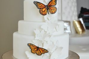 Бабочки на торт из вафельной бумаги