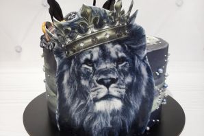 Картинка льва на торт