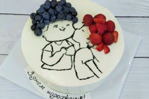 Торт на годовщину свадьбы 7 лет