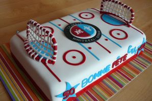 Хоккейный торт для мальчика