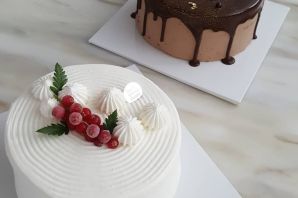 Украшение торта минимализм