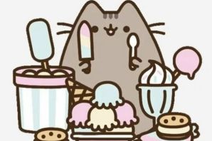 Котик с тортиком