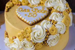 Торт на 50 лет свадьбы