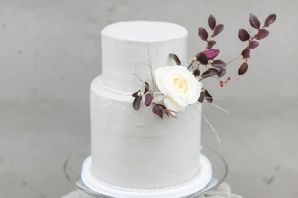 Свадебный торт минимализм одноярусный