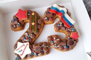 Торт цифра 55