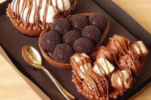 Печенье с мармеладом в шоколаде