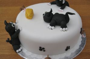 Торт в виде котика