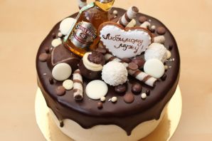 Оформление торта мужу на день рождения