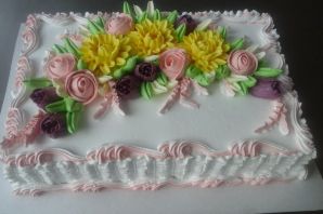 Украшение торта на юбилей женщине