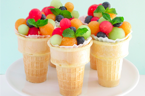 Мороженое в форме фруктов