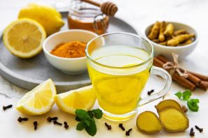 Напиток куркума имбирь лимон мед