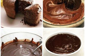 Французский шоколадный кекс