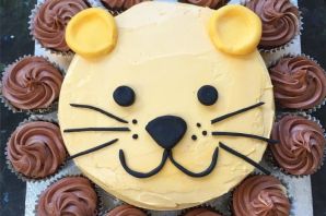 Детский торт со львом