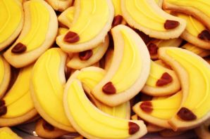Печенье бананы с творожной начинкой