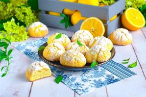 Постное лимонное печенье