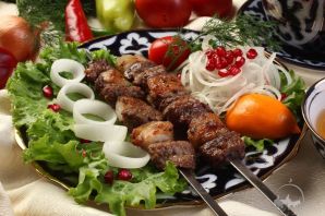 Блюда узбекской кухни из мяса