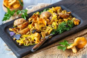 Постные блюда с грибами