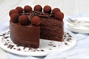 Трюфельно шоколадный торт