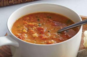 Суп рисовый с томатной пастой
