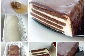 Торт из печенья юбилейное без выпечки
