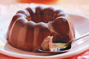 Шоколадный десерт без выпечки с желатином