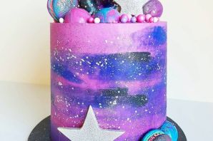 Детский космический торт