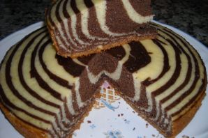 Зебра торт в мультиварке на кефире