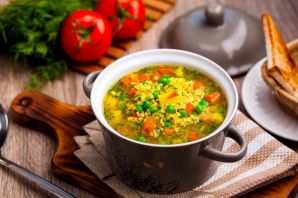Суп с овощами и булгуром