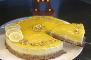 Торт с манкой и лимоном