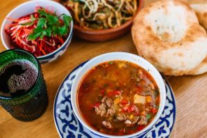 Национальный узбекский суп