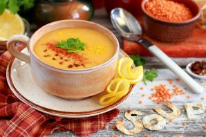 Турецкий суп пюре из чечевицы
