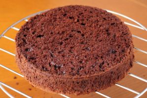 Быстрый шоколадный бисквит для торта