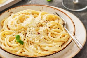 Спагетти по итальянски с сыром
