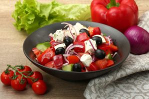Греческий салат без лука