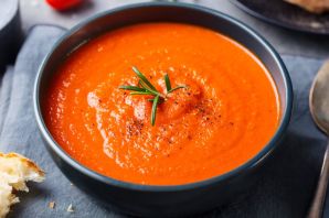 Суп пюре тыквенный с помидорами