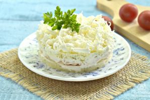 Нежный салат с плавленным сыром