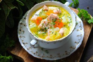 Финский суп с красной рыбой
