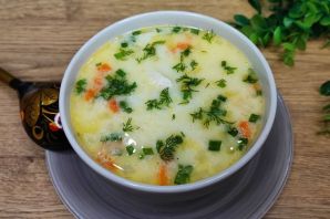 Сырный суп без зажарки