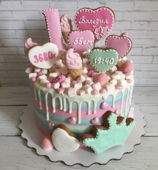 Тортик на 1 год девочке