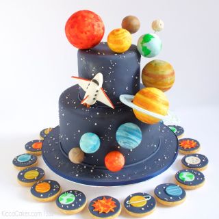 Космический торт для мальчика