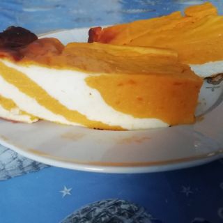 Десерт из тыквы и творога
