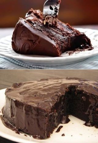 Шоколадный вкусный торт