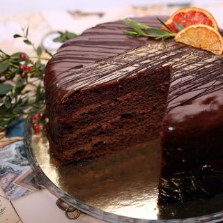 Шоколадный торт в духовке