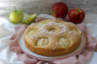 Пирог яблочный с яблоками