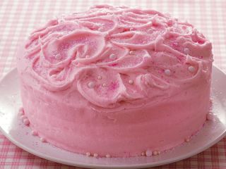 Розовый пирог