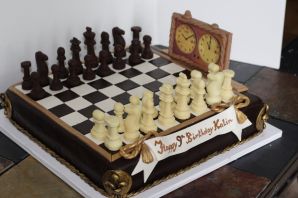 Торт шахматы детский