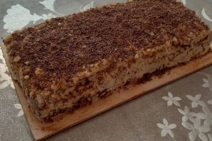 Торт из печенья со сметаной и сгущенкой